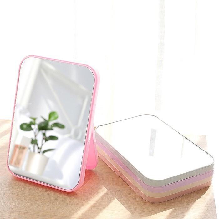 GƯƠNG SOI ĐỂ BÀN HÌNH CHỮ NHẬT XẾP GỌN TIỆN LỢI - GƯƠNG TRANG ĐIỂM NHỎ GỌN THIẾT KẾ SANG TRỌNG