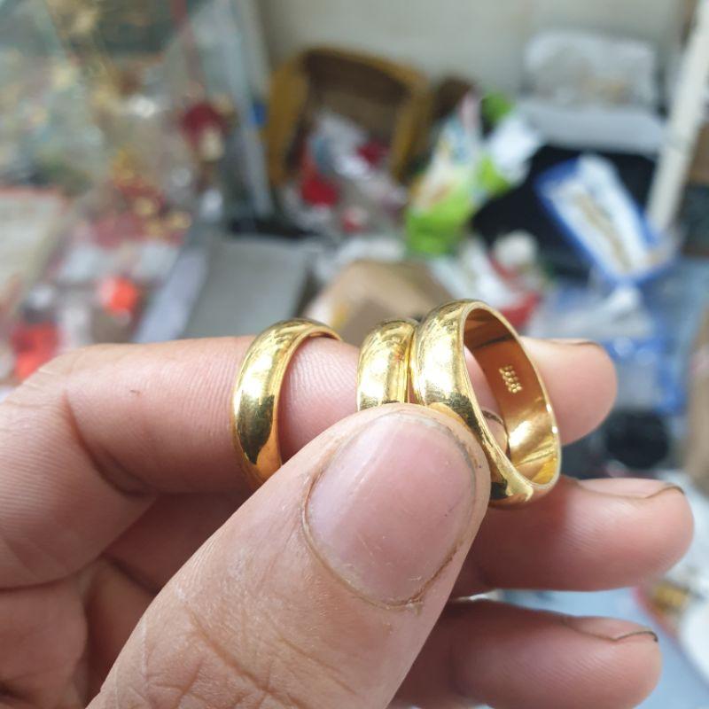 Nhẫn khâu vàng titanium cao cấp- Dùng lâu dài tắm rửa không đen
