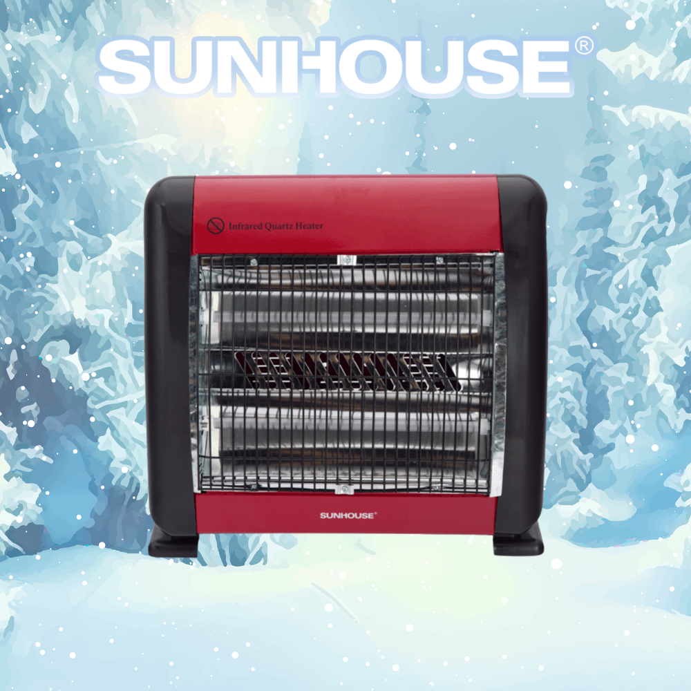 Sưởi Điện Hồng Ngoại Sunhouse SHD7013 - Đen Đỏ - Hàng Chính Hãng