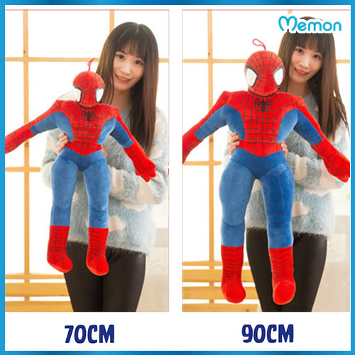 Gấu bông Người nhện Spider Man cao cấp - Hàng chính hãng Memon - Đồ chơi thú nhồi bông Người Nhện Spider Man, Bông Gòn PP 3D tinh khiết, đàn hồi đa chiều, bền đẹp, an toàn cho người sử dụng.