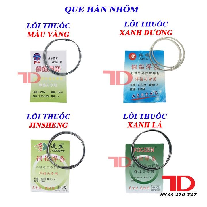 Que hàn nhôm lõi thuốc siêu nhẹ lửa, que hàn nhôm Điện Lạnh Oto Thuận Dung