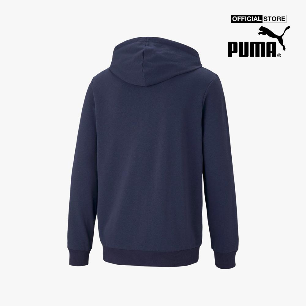 PUMA - Áo khoác thể thao nam phối zip Essentials Small Logo 586704-76