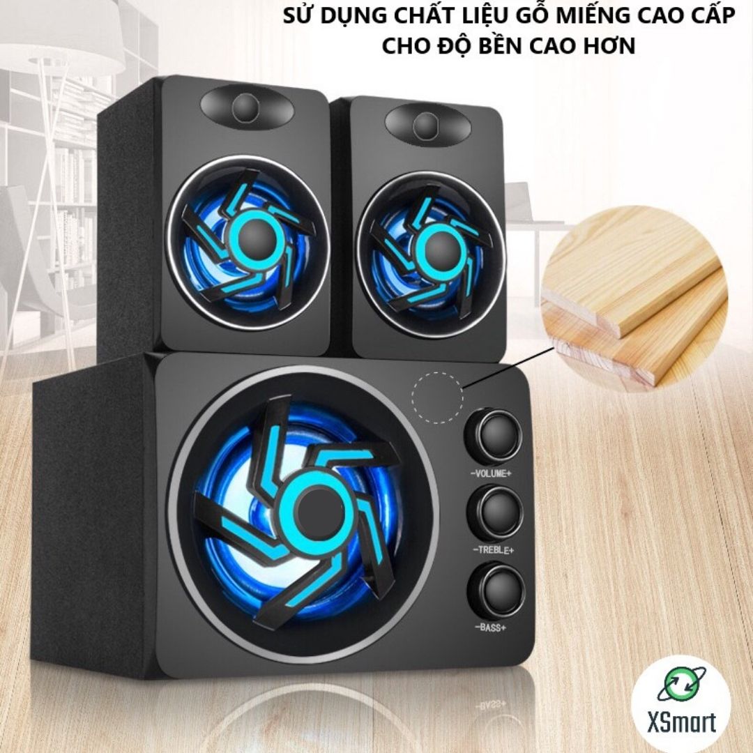 Loa Vi Tính Bluetooth Gaming XSmart SADA D-209 Super Bass Phiên bản nâng cấp của 2GOOD Dùng Cho PC Laptop Điện Thoại - Hàng Chính Hãng