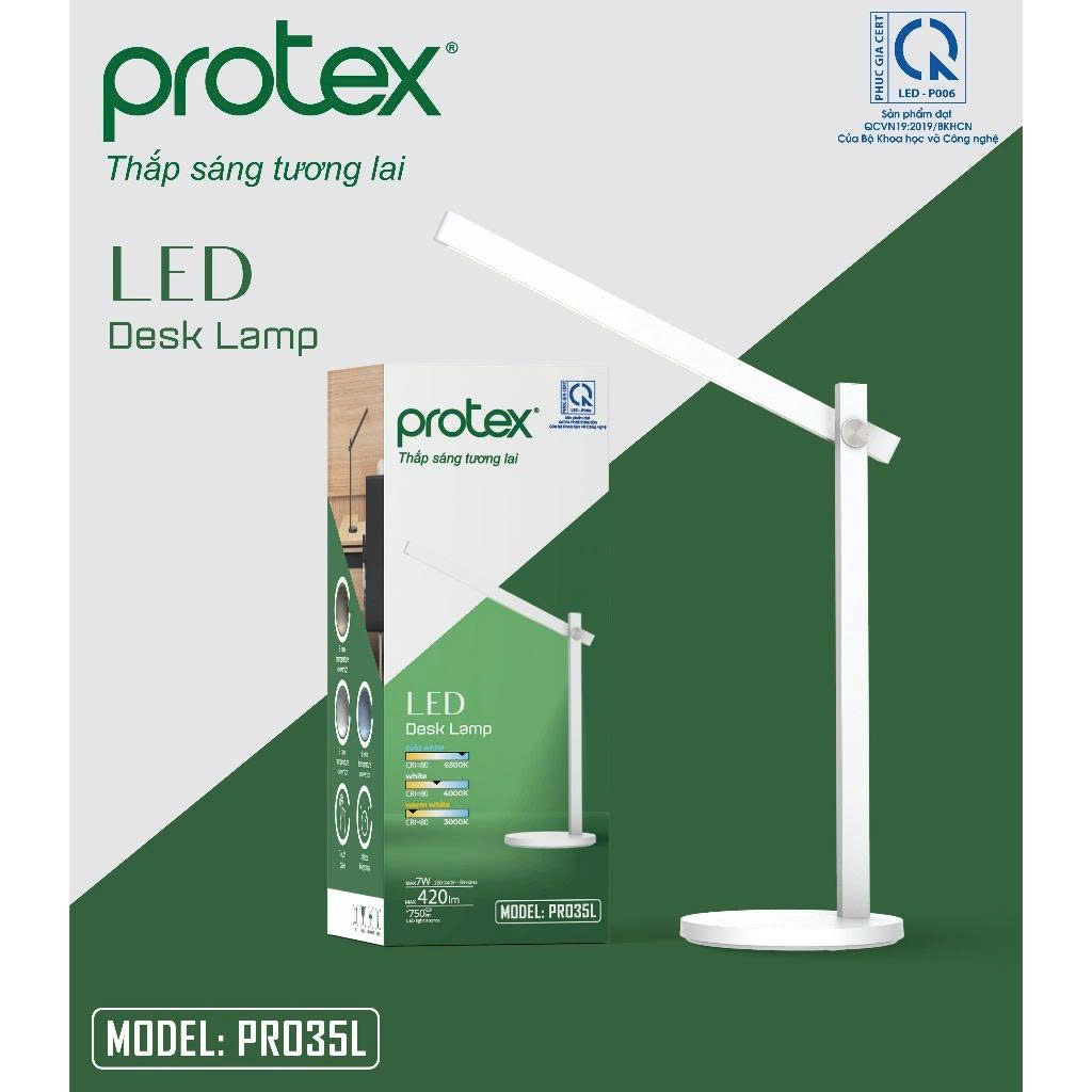 Đèn Bàn LED Protex Model PR035L Hàng chính hãng