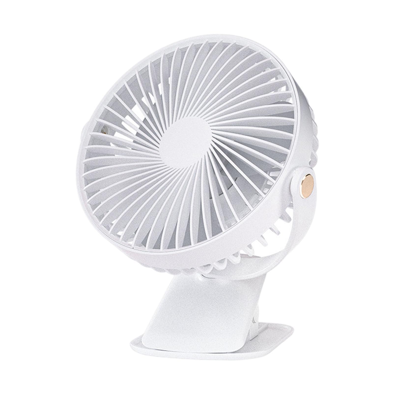Portable Table Fan Clip-On Type 3 Speeds Cooling for Baby Stroller