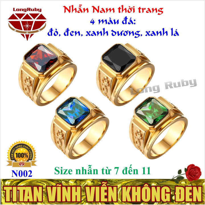 Nhẫn Phong Thủy Nam | Nhẫn Nam Phong Thủy Titan - N002A1