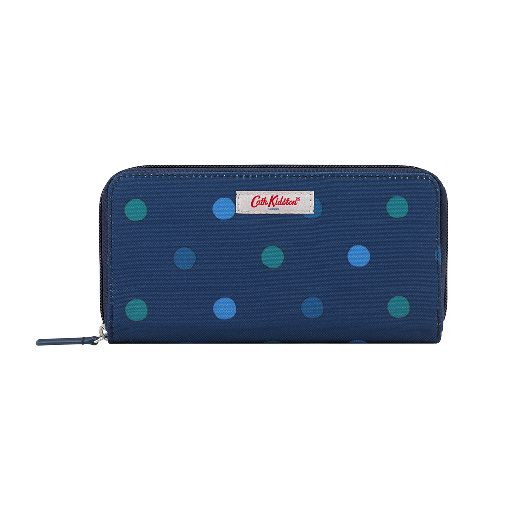 Ví dài Cath Kidston họa tiết Power Spot (Continental Zip Wallet Power Spot)