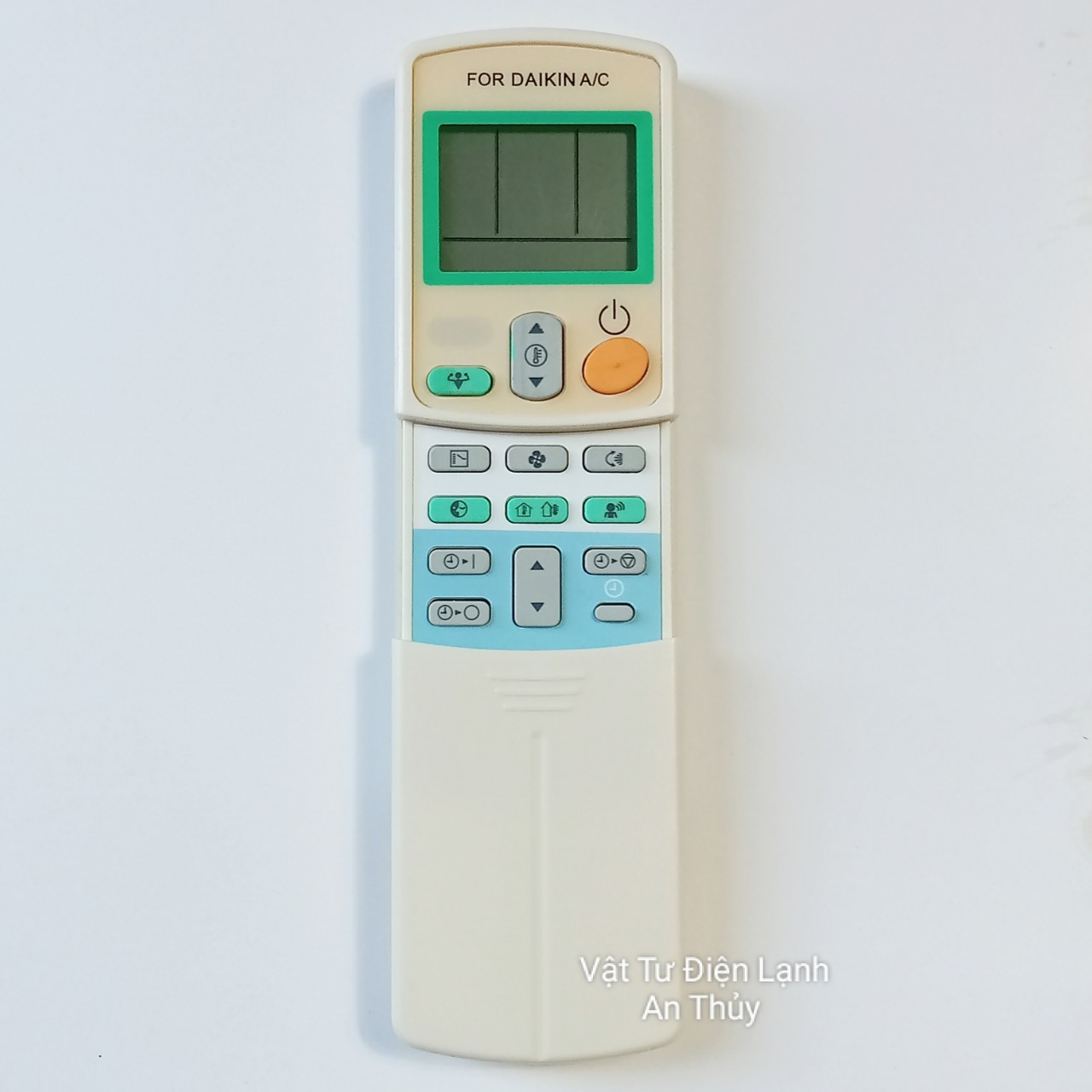 Remote máy lạnh ĐAIKIN viền xanh 1 nút xanh - Điều khiển máy lạnh ĐAIKIN - Remote điều hòa ĐAIKIN - Điều khiển điều hòa ĐAIKIN