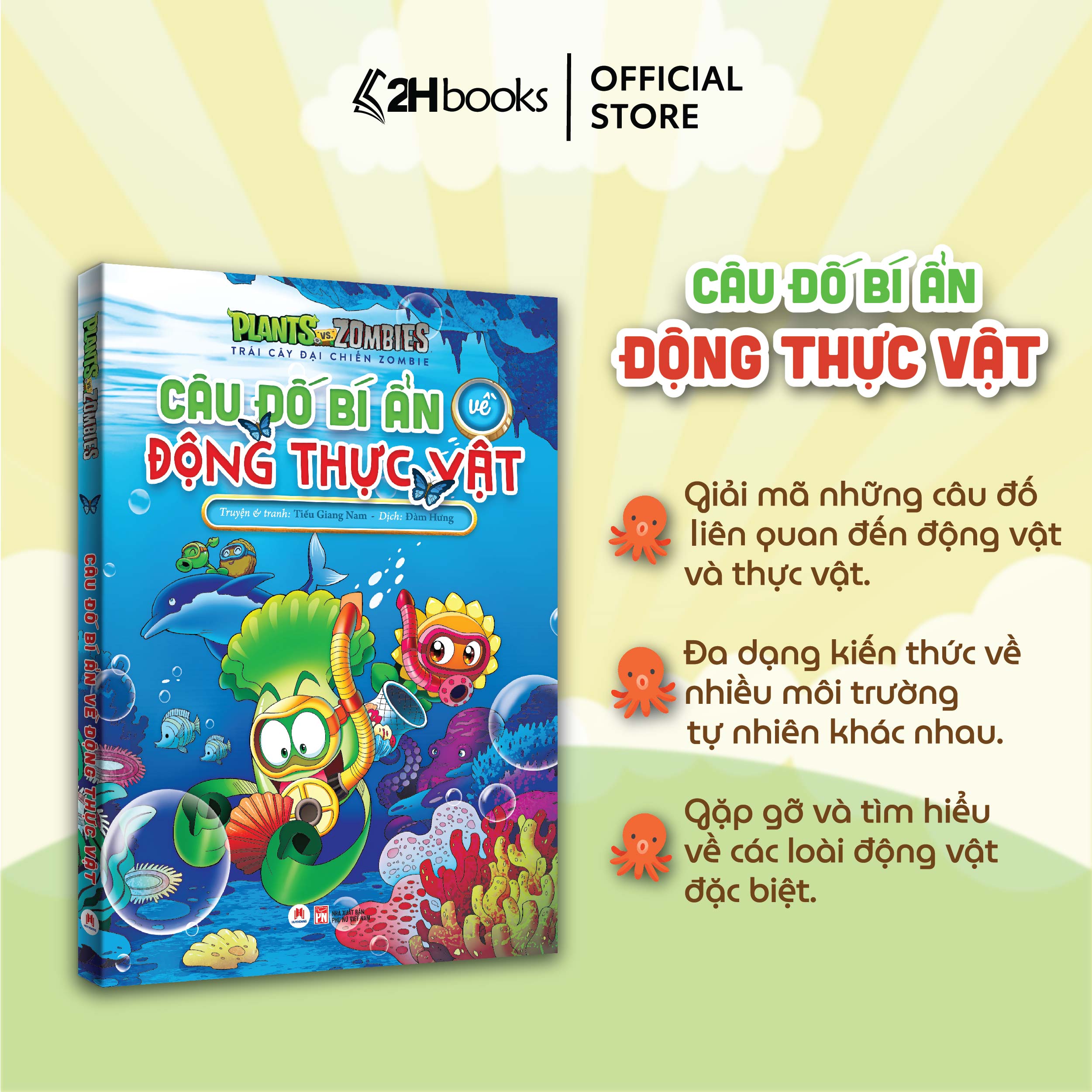 Sách Plants vs Zombies, Câu Đố Bí Ẩn về Địa Lý, Động Thực Vật, Các Nền Văn Minh Cổ Đại, Nghệ Thuật, 2HBooks