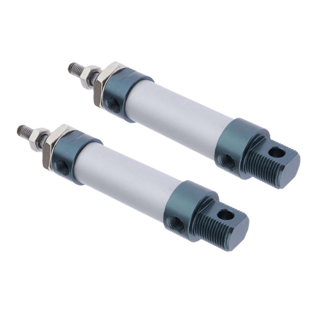 2 Pieces Mini Pneumatic Cylinders MAL Series MAL16x100mm 16x300mm