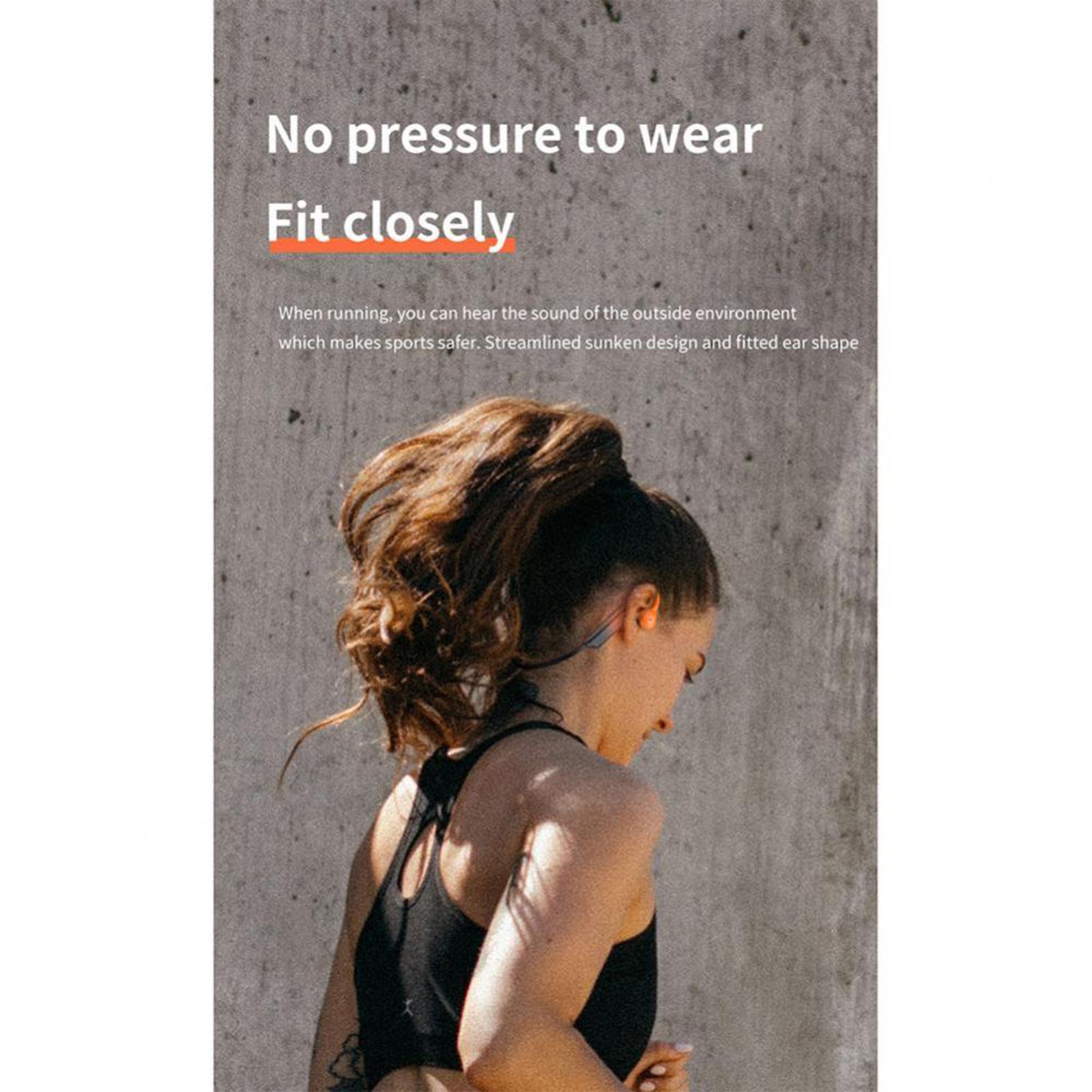 Bluetooth 5.0 Air Conduction Headset, 9D Surround Sound Sport Earphone for Travel Outdoor Sports