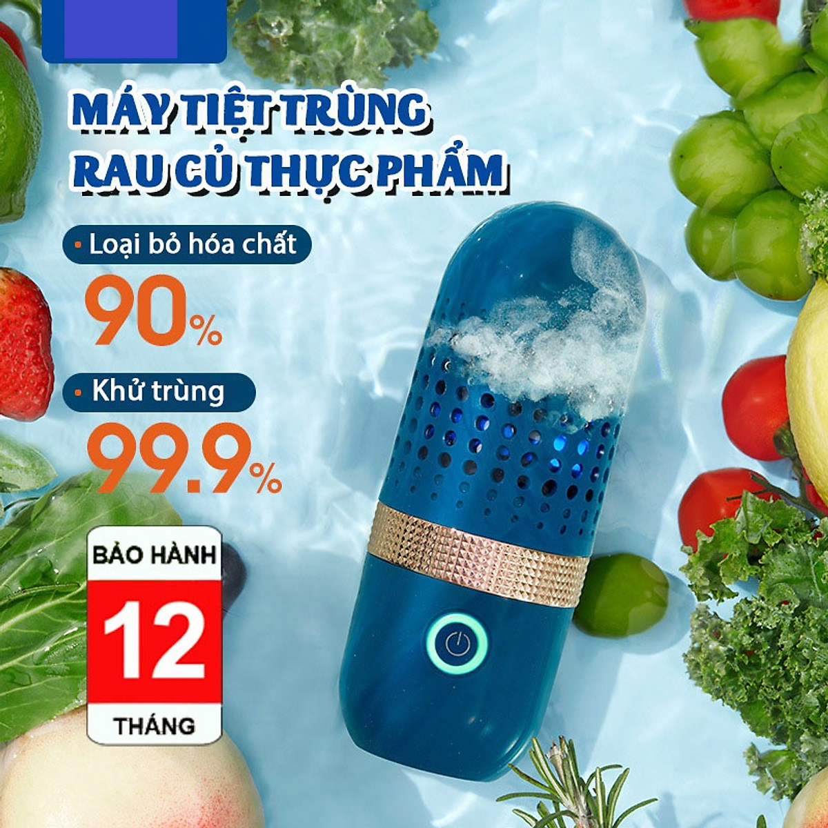 Làm sạch rau củ, thực phẩm sử dụng công nghệ cao