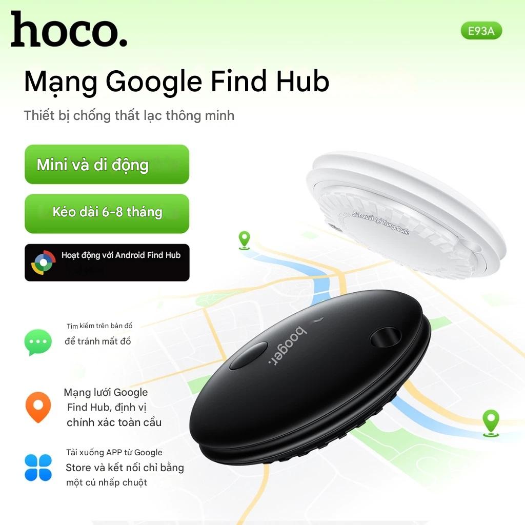 Định vị GPS Hoco E93A cho Android định vị toàn cầu không giới hạn khoảng cách, chống thất lạc đồ vật, sử dụng Google Find My Network - Hàng chính hãng