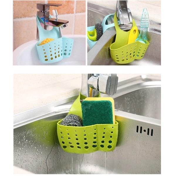 GIỎ ĐỰNG ĐỒ TREO BỒN RỬA CHÉN / GIỎ NHỰA ĐỰNG GIẺ RỬA BÁT ĐĨA CÓ THỂ ĐIỀU CHỈNH TIỆN LỢI