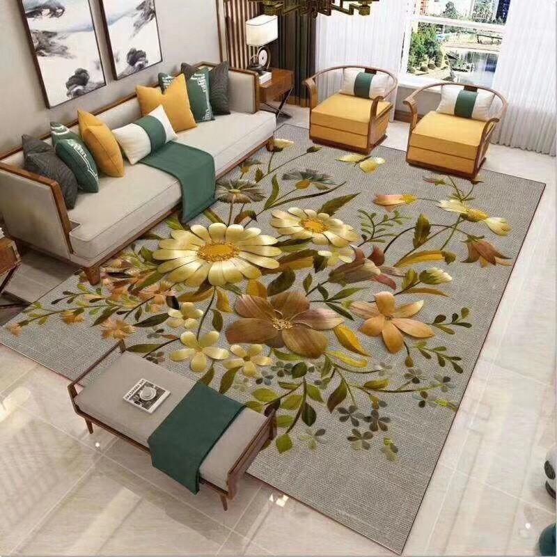 Thảm trải sàn họa tiết 3D chống trơn trượt siêu sang - Hàng nhập khẩu