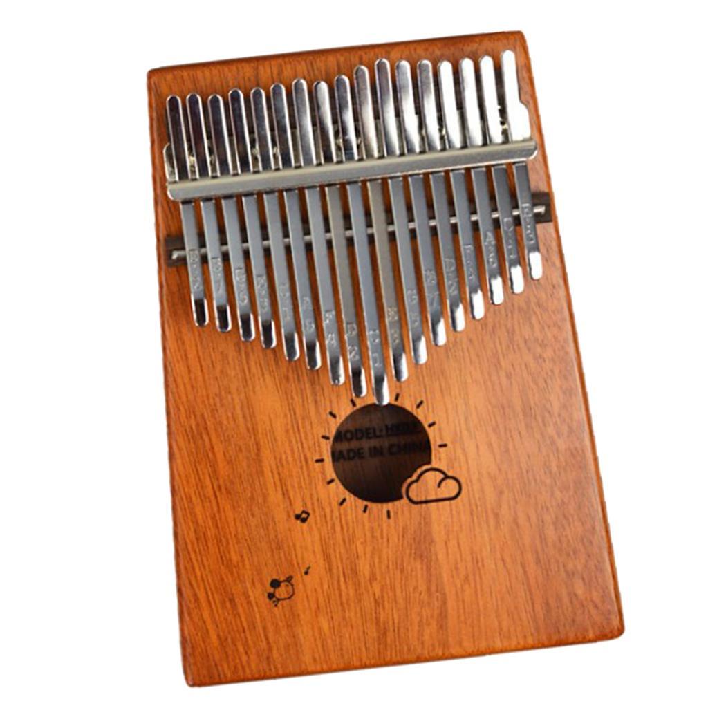 Wooden 17 Keys Kalimba Thumb Piano Musical Instrument Accessory for Piano Lovers
