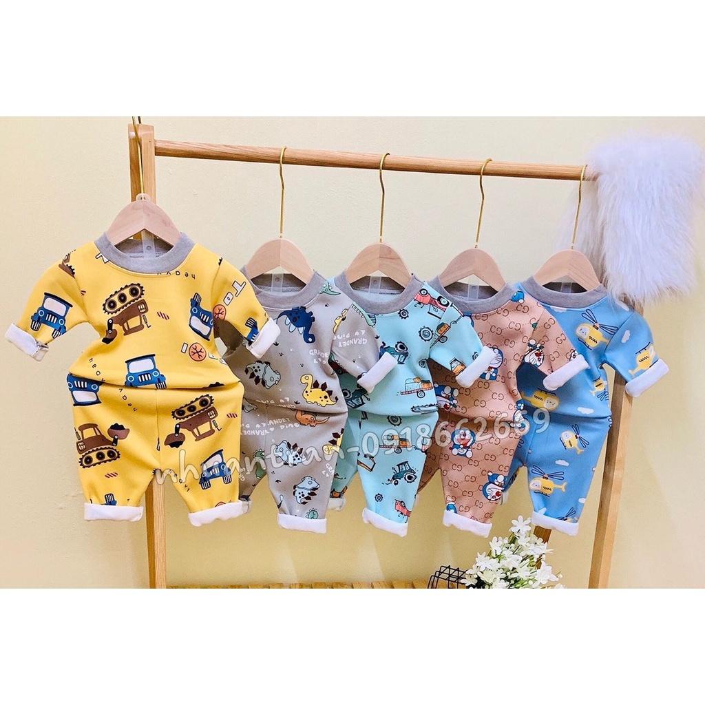 Bộ dài tay bé trai, bé gái size 3-16kg