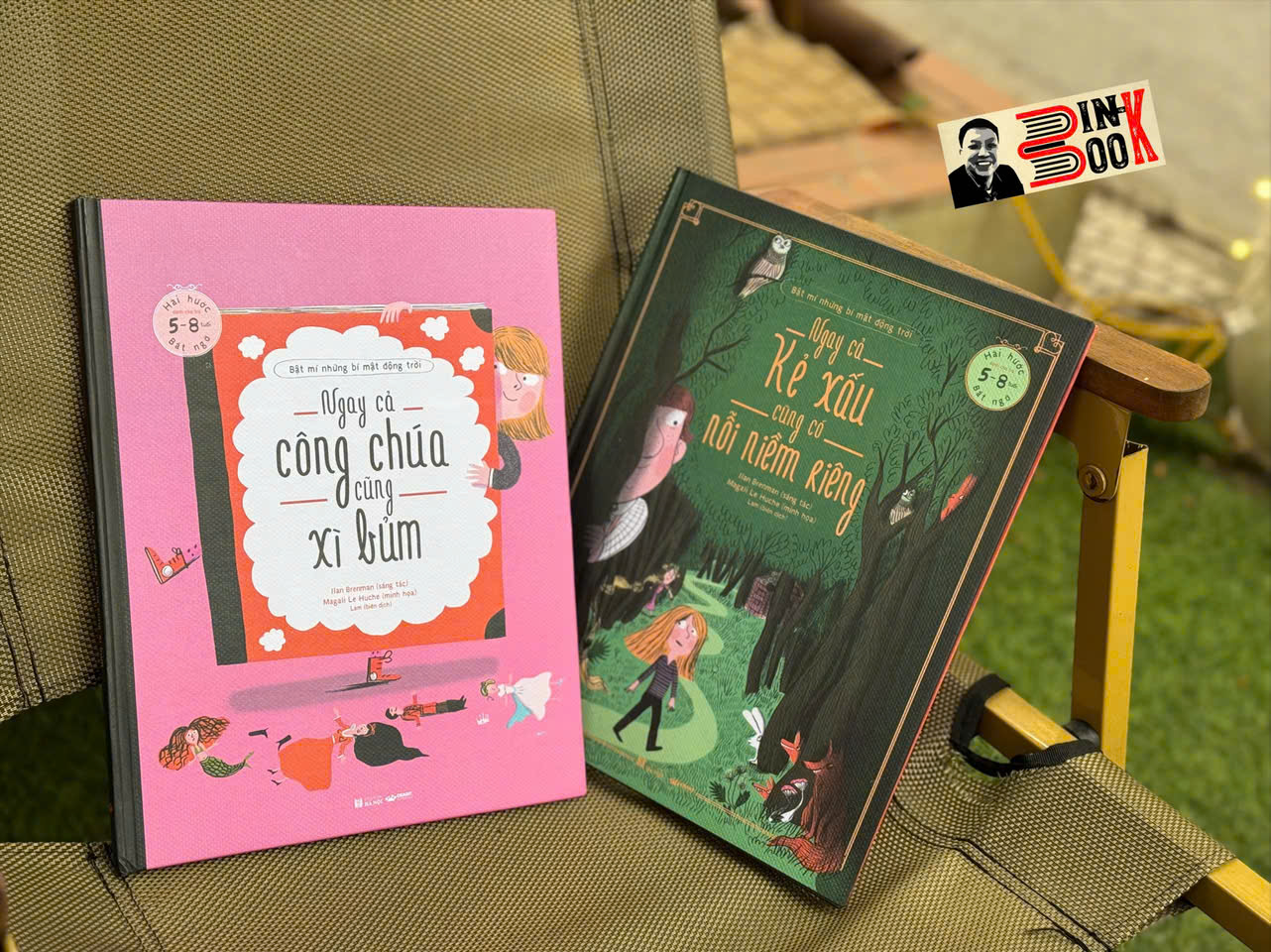 (Bìa cứng – Minh hoạ màu) BỘ SÁCH “BẬT MÍ NHỮNG BÍ MẬT ĐỘNG TRỜI” gồm 2 cuốn: Ngay cả công chúa cũng xì bủm, Ngay cả kẻ xấu cũng có nỗi niềm riêng - Ilan Brenman – Lam biên soạn – Crabit Kidbooks
