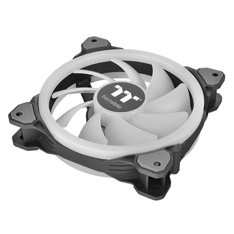 Bộ 3 Quạt Tản Nhiệt Thermaltake Riing Trio 12 LED RGB (3-Fan Pack) CL-F072-PL12SW-A - Hàng Chính Hãng