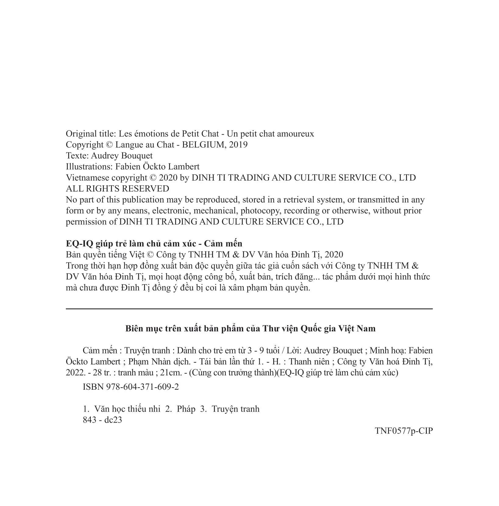 Sách Eq - Iq Giúp Trẻ Làm Chủ Cảm Xúc - Cảm mến