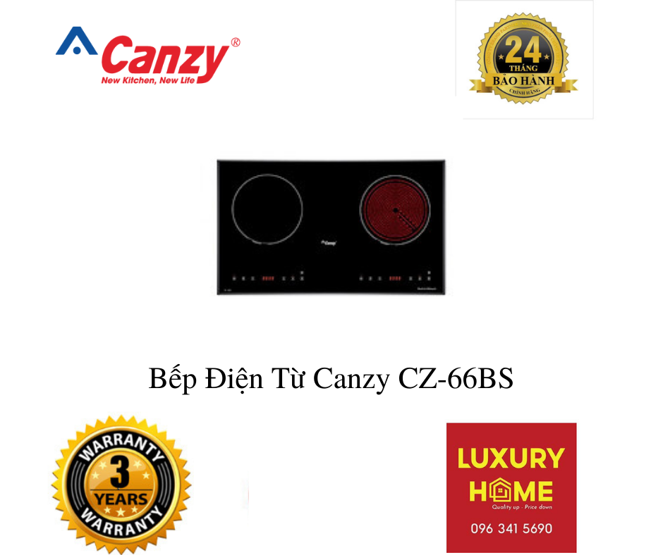 Bếp Điện Từ Canzy CZ-66BS - Hàng Hàng Chính Hãng