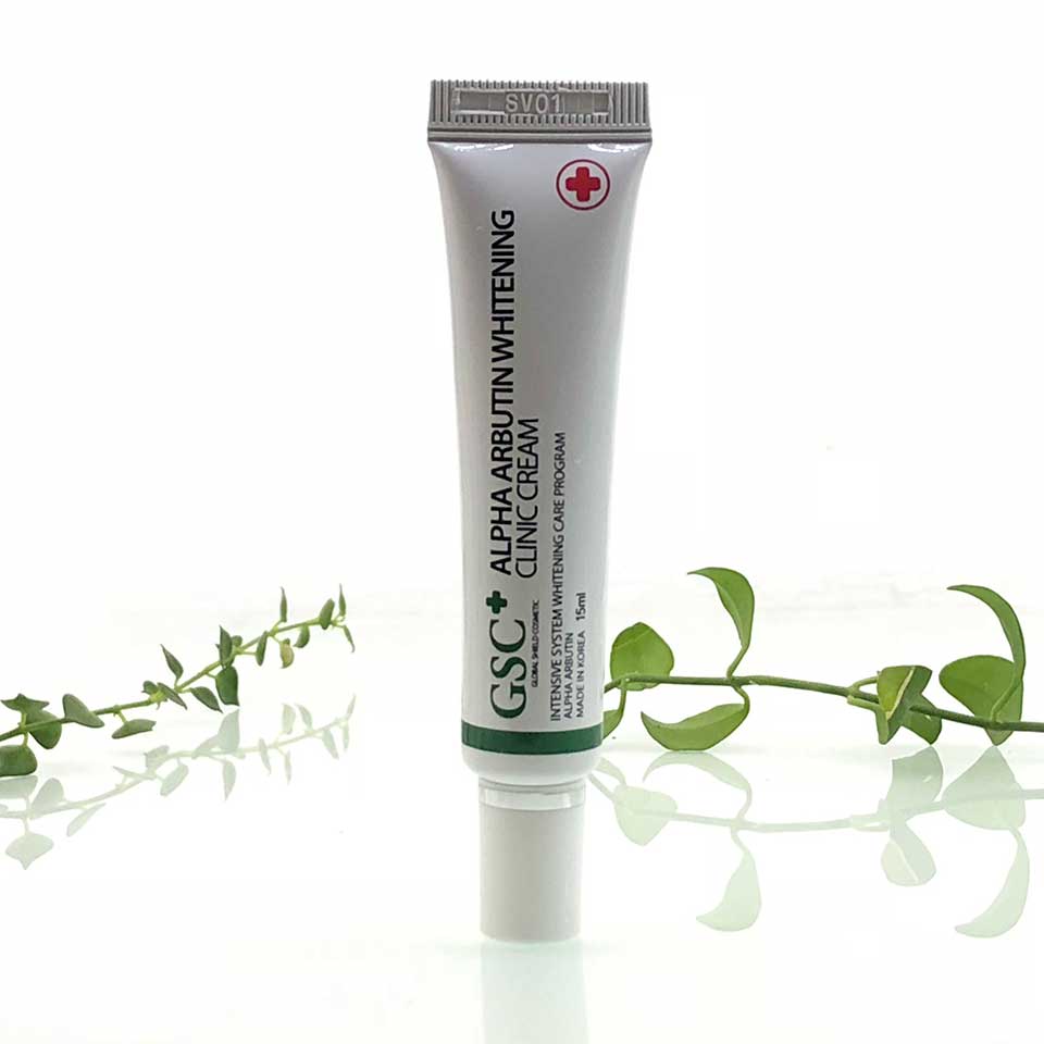 Kem nám làm trắng da GSC+ Alpha Arbutin Whitening Clinic Cream 15ml