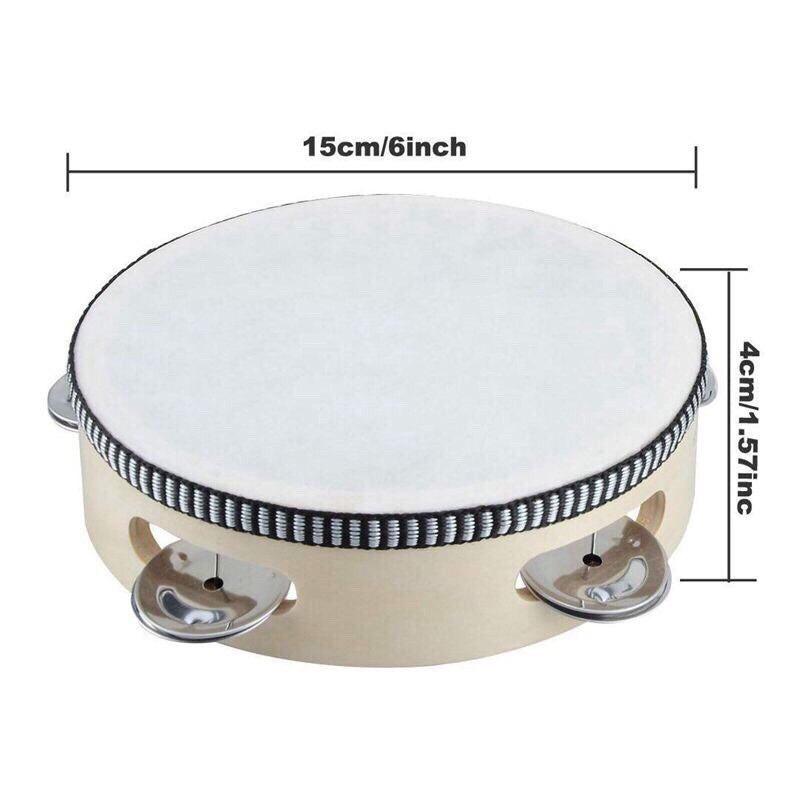 Xắc xô trống da 1 mặt 15cm - Tambourine 6 inch