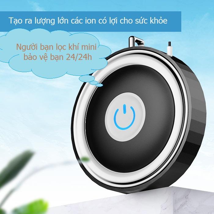 Máy tinh lọc không khí mini - Phiên bản đeo cổ, tập trung ion âm tăng cường năng lượng sống - người bảo vệ trung thành