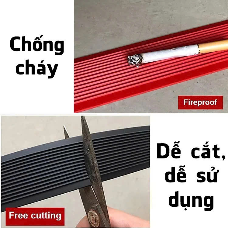 Băng Keo Chống Trượt, Miếng Dán Bậc Cầu Thang Bằng Nhựa PVC Dài 3 Mét Sẵn Keo 3M Siêu Dính, Anh Toàn