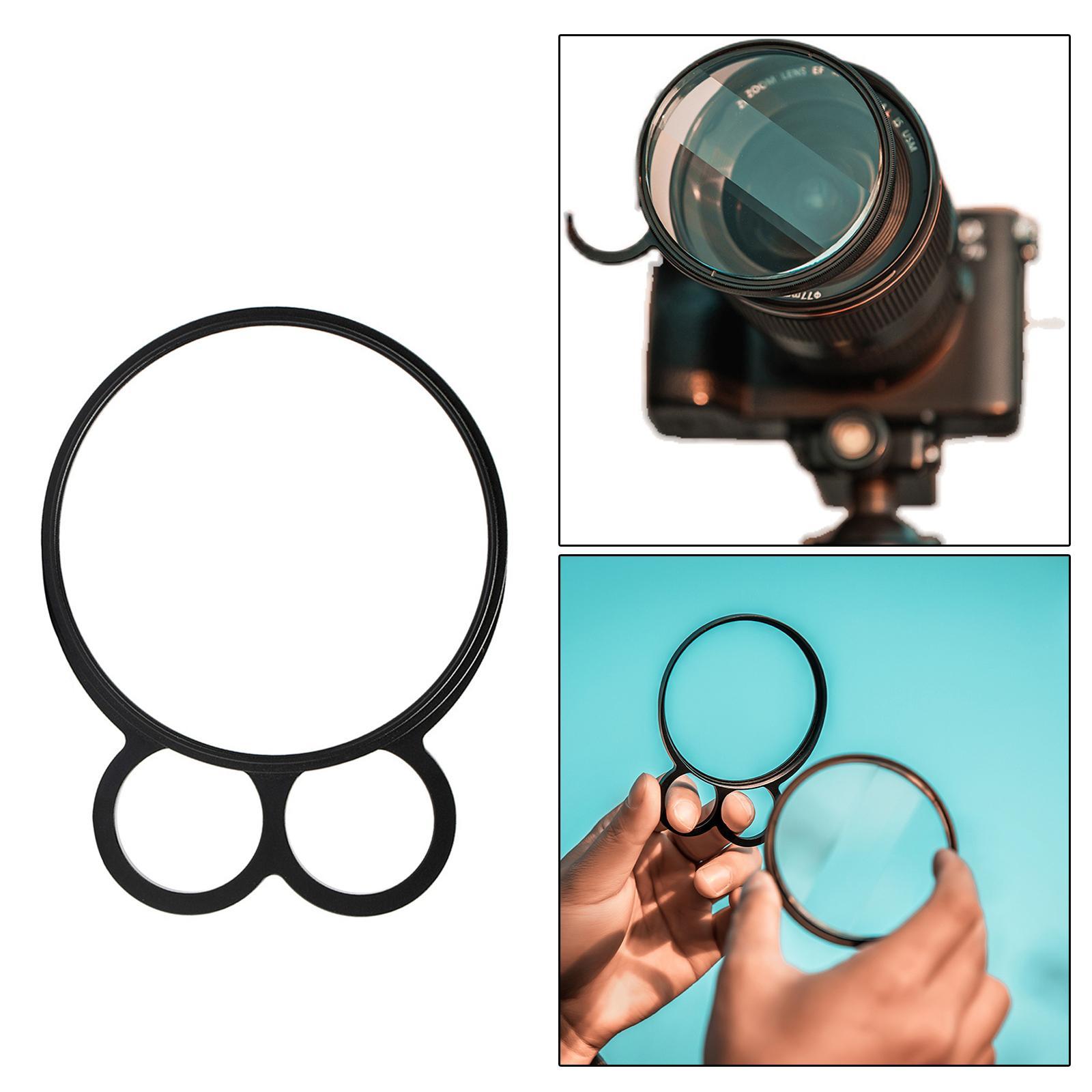 77mm Hand-held Special Effects Filter Kaleidoscope Handle 2Finger