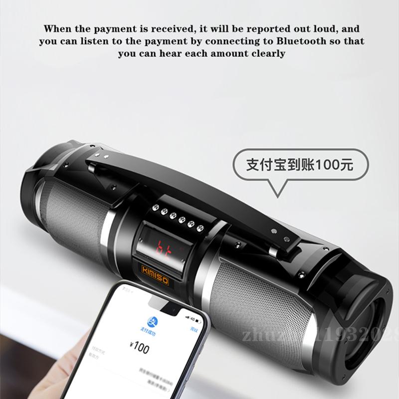 Loa kép 40W Loa Bluetooth công suất cao gây sốt Loa siêu trầm Ngoài trời tại nhà Âm thanh Karaoke trên ô tô với thẻ micro Đĩa U Màu sắc: Đen