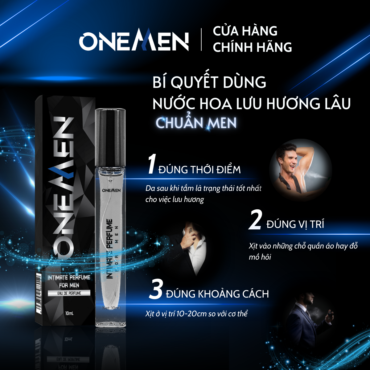 Combo Yêu Thích: Bọt Vệ Sinh Nam + Nước Hoa Nam Intimate Perfume For Men Lưu Hương Dịu Nhẹ 24h OneMen