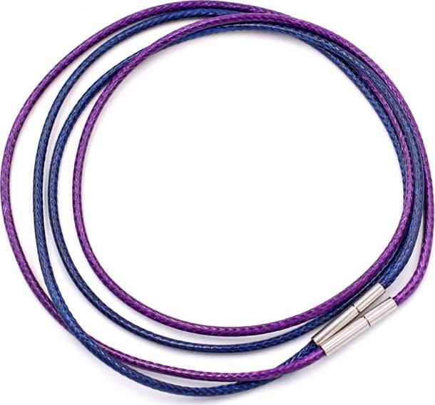 Combo 2 sợi dây vòng cổ cao su - xanh dương + tím DCSXDI1