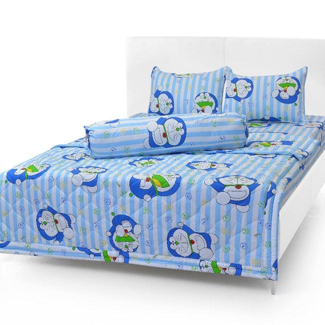 Bộ Drap Cotton Thắng Lợi Kèm Mền Chần Gòn -5 món hoặc mền lẻ