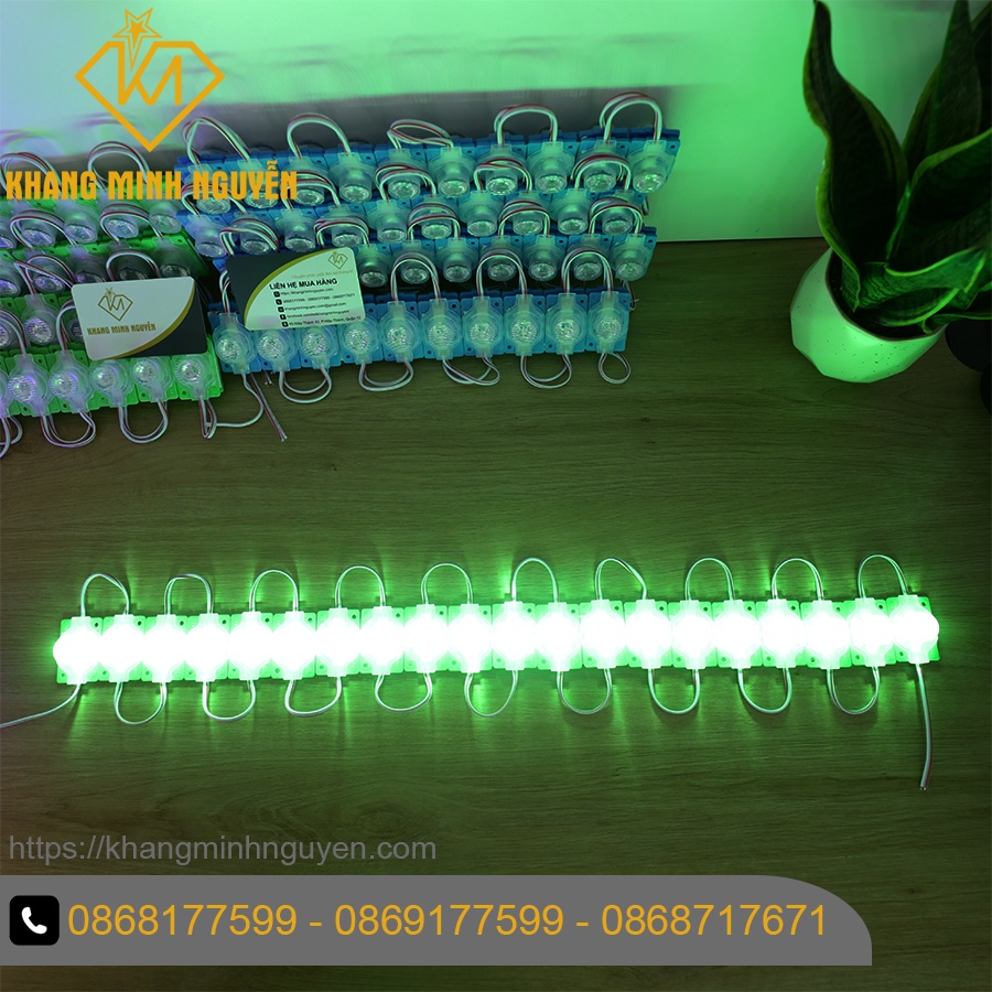 Giá 1 vỉ 20 bóng đèn LED mắt trâu - 12V siêu sáng, ánh sáng trắng lạnh, trắng, vàng, xanh lá, xanh dương