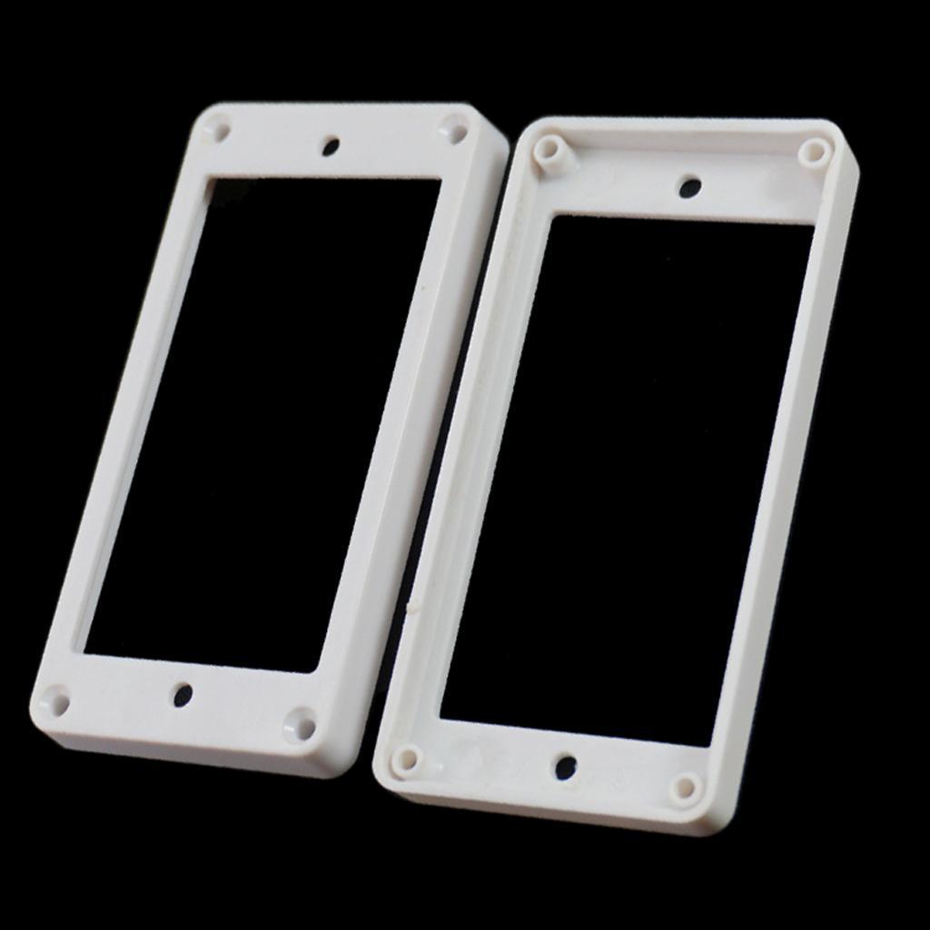 2X 2pcs White Humbucker Pickup Mounting Rings for Neck&Bridge Pickups
