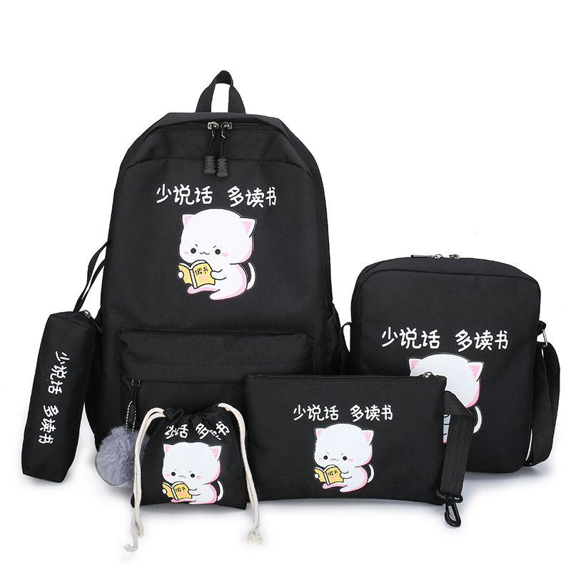 Balo nữ combo 4 món ulzzang balo to đi học thời trang Ulzzang