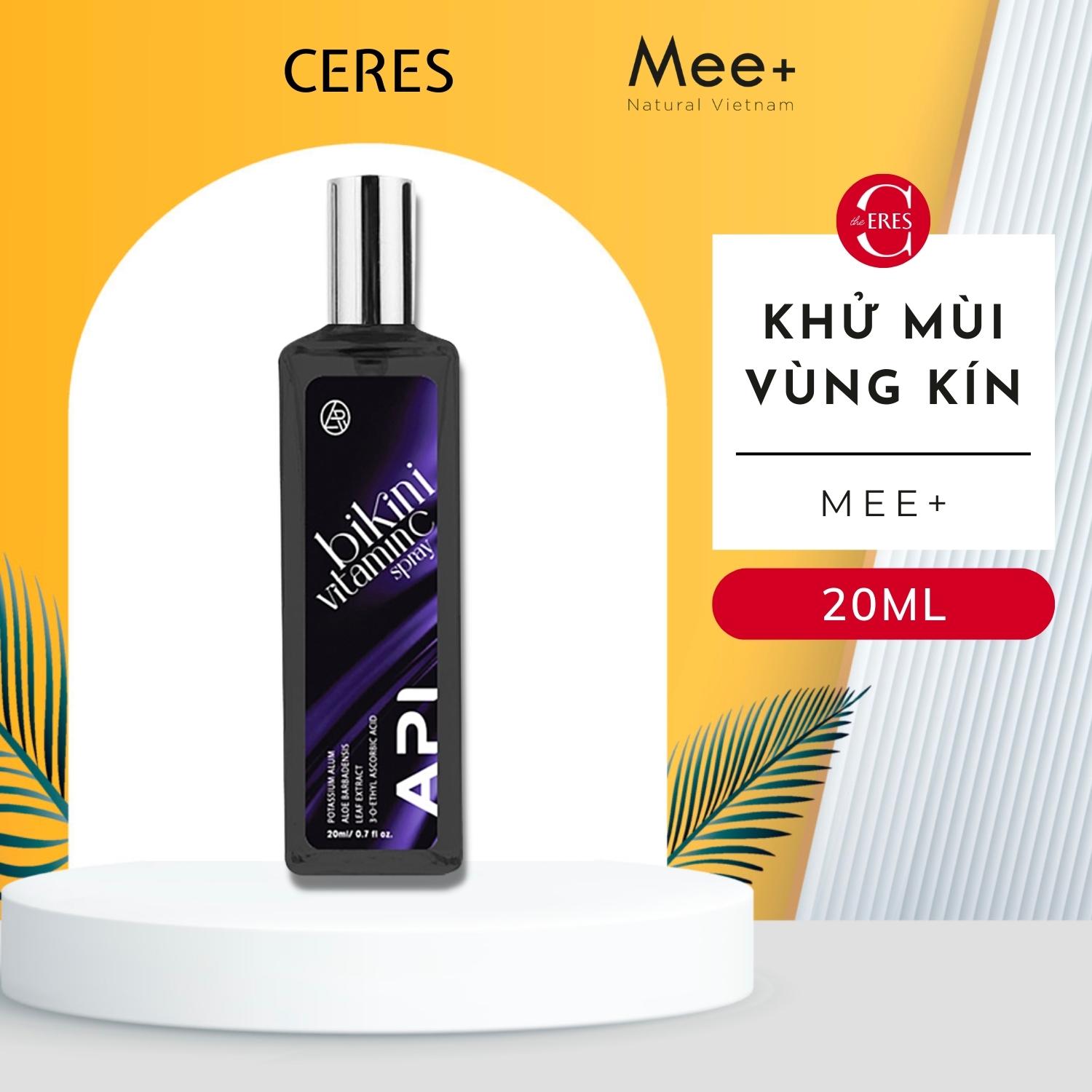 Nước Hoa Vùng Kín API Mini Thơm Lâu - Xịt Thơm Bikini Spays Mee Natural Khử Mùi Ngăn Khuẩn 20ml