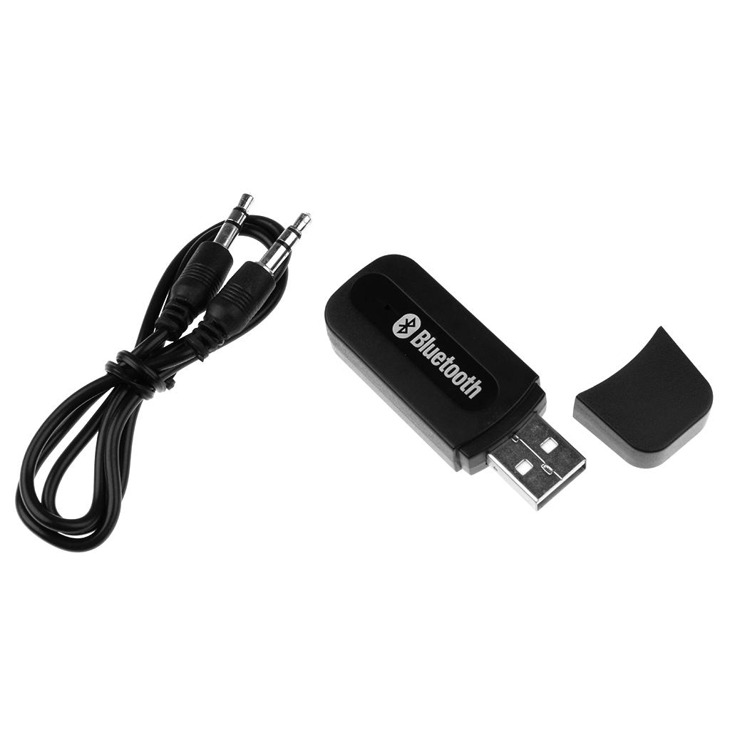 3.5mm Wireless Bluetooth Audio Stereo Music Receiver Adapter Mic Home
