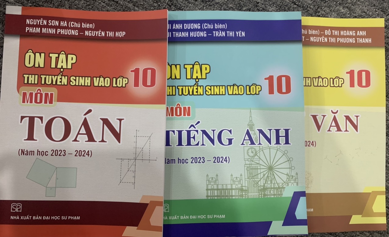 Combo Ôn tập thi tuyển sinh vào lớp 10 ( Toán, Ngữ văn, Tiếng anh )