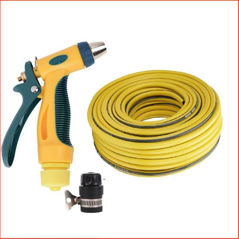 Bộ dây vòi xịt nước rửa xe,tưới cây tăng áp 3 lần 20m