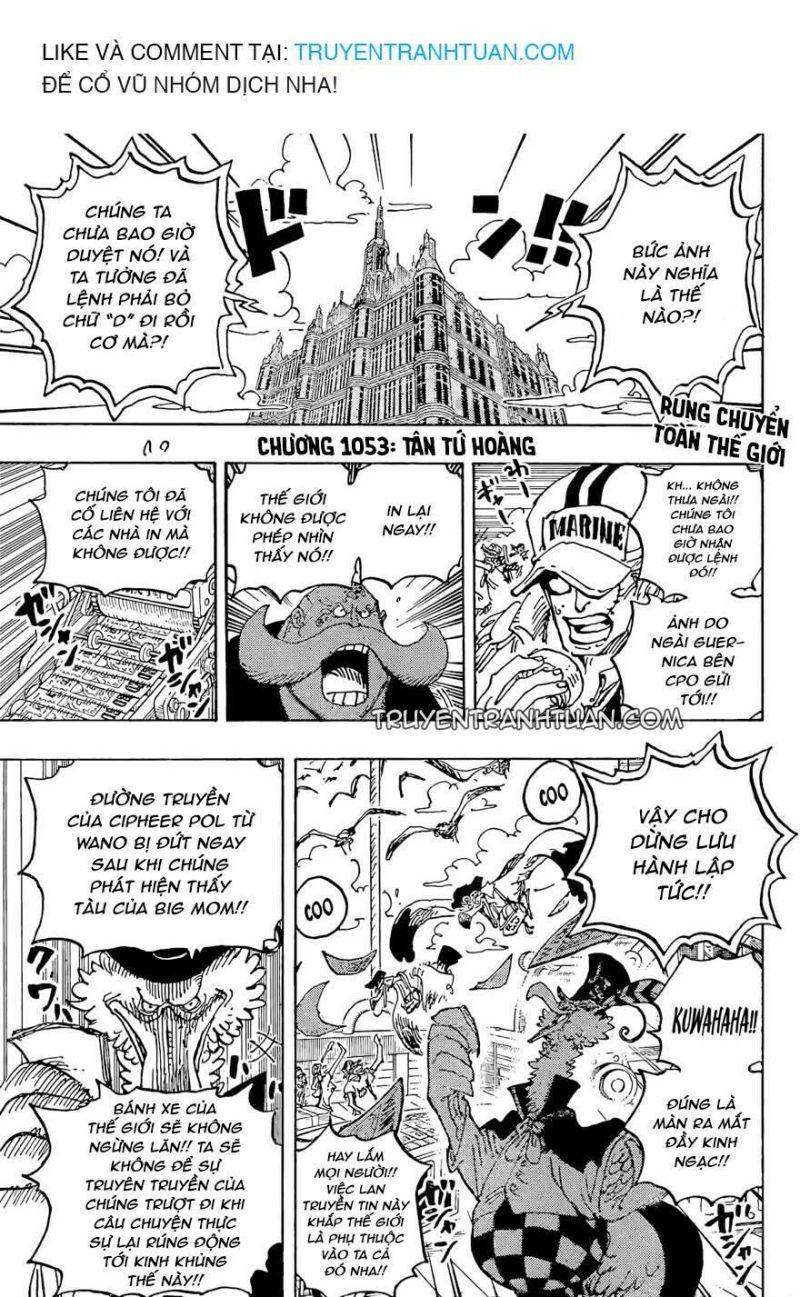 đảo hải tặc - one piece chapter 1053 1