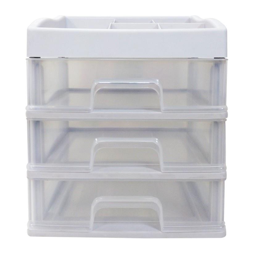 KỆ NHỰA ĐỂ MỸ PHẨM 4 TẦNG TRONG SUỐT