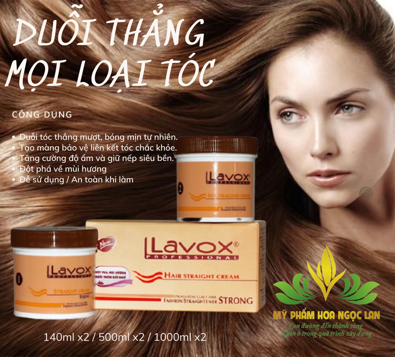 Duỗi dành cho mọi loại tóc Lavox