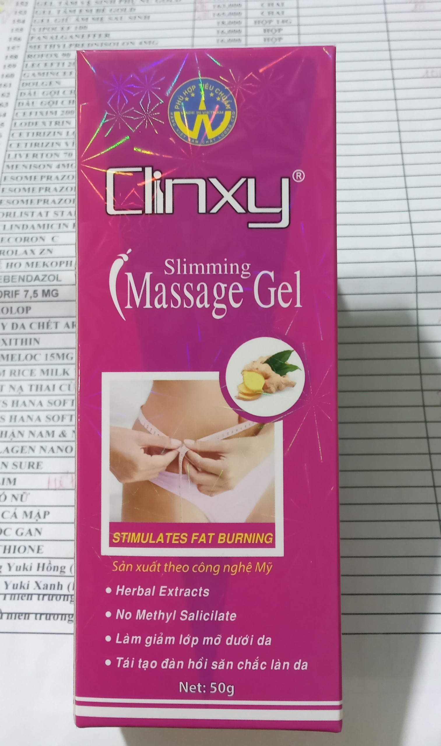 Gel massage bụng giúp săn gọn bụng Clinxy