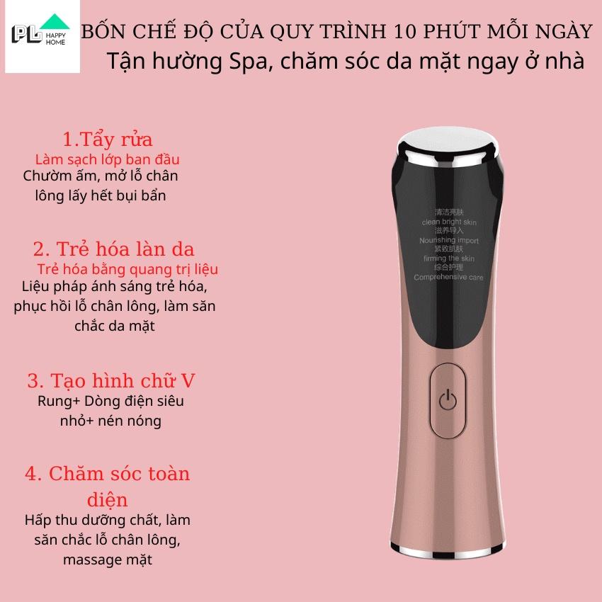 MÁY MASSAGESIÊU ÂM ION , Máy Chăm Sóc Da Mặt, Massage Mặt ION Đa Chức Năng Cao Đẩy Tinh C