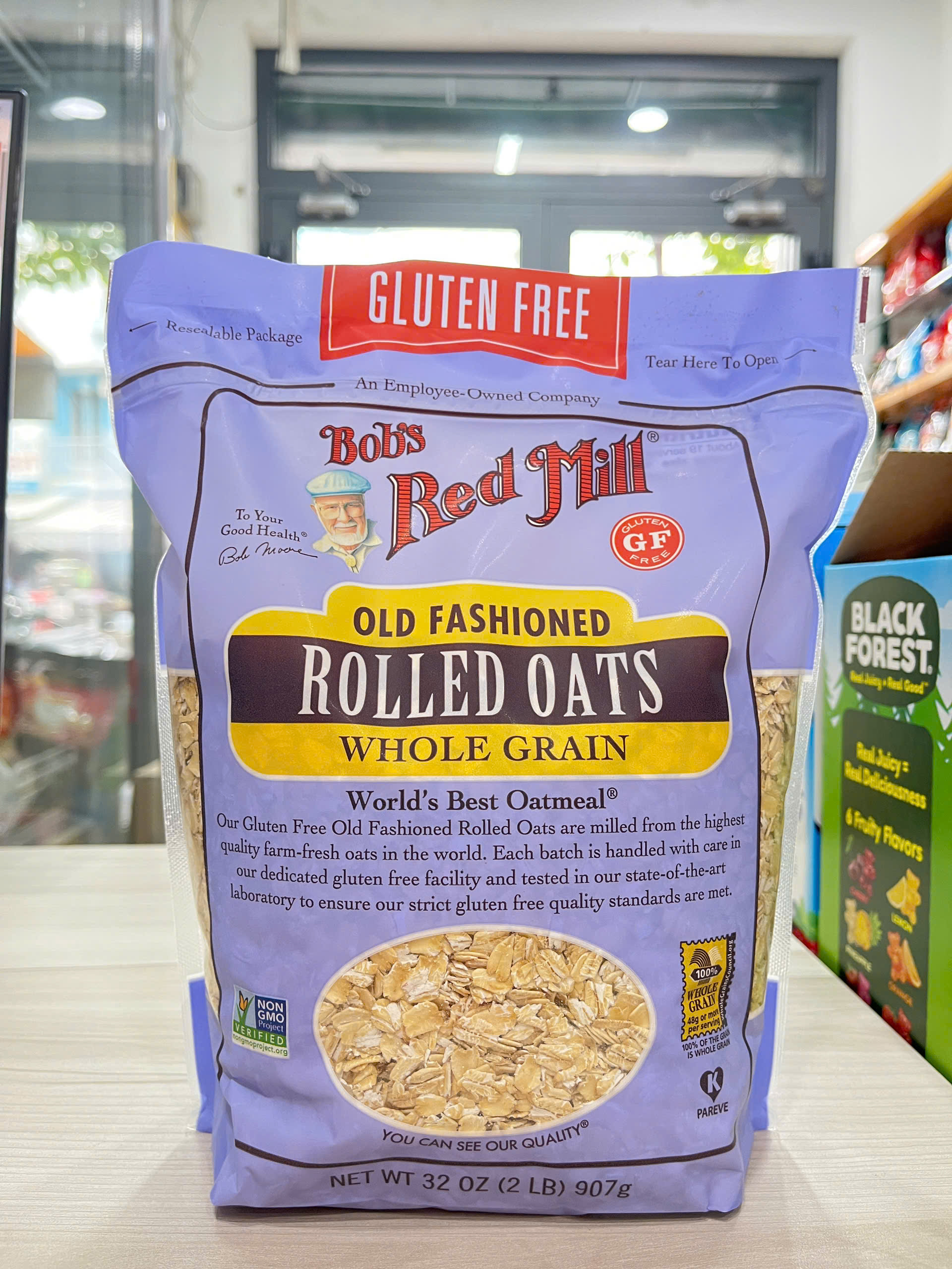 Date 07/26  Yến Mạch Cán Vừa Không chứa Gluten 907g- GlutenFree Rolled Bob's Red Mill 907g