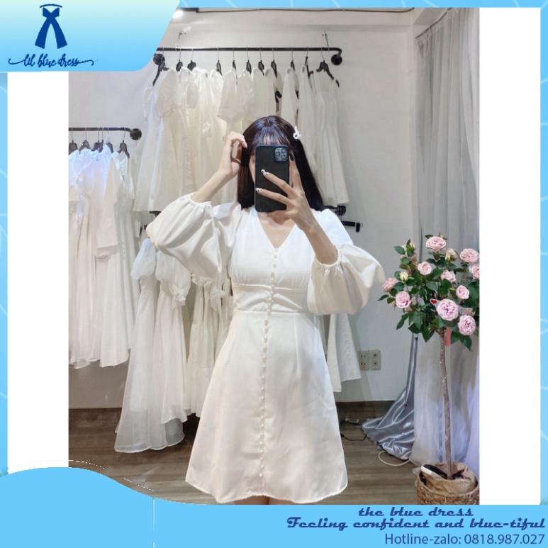 QUẢNG CHÂU CAO CẤP Đầm Dự Tiệc Trắng Cổ Tim Tay Phồng lady bigsize công chúa tiệc cưới giá rẻ đẹp size lớ