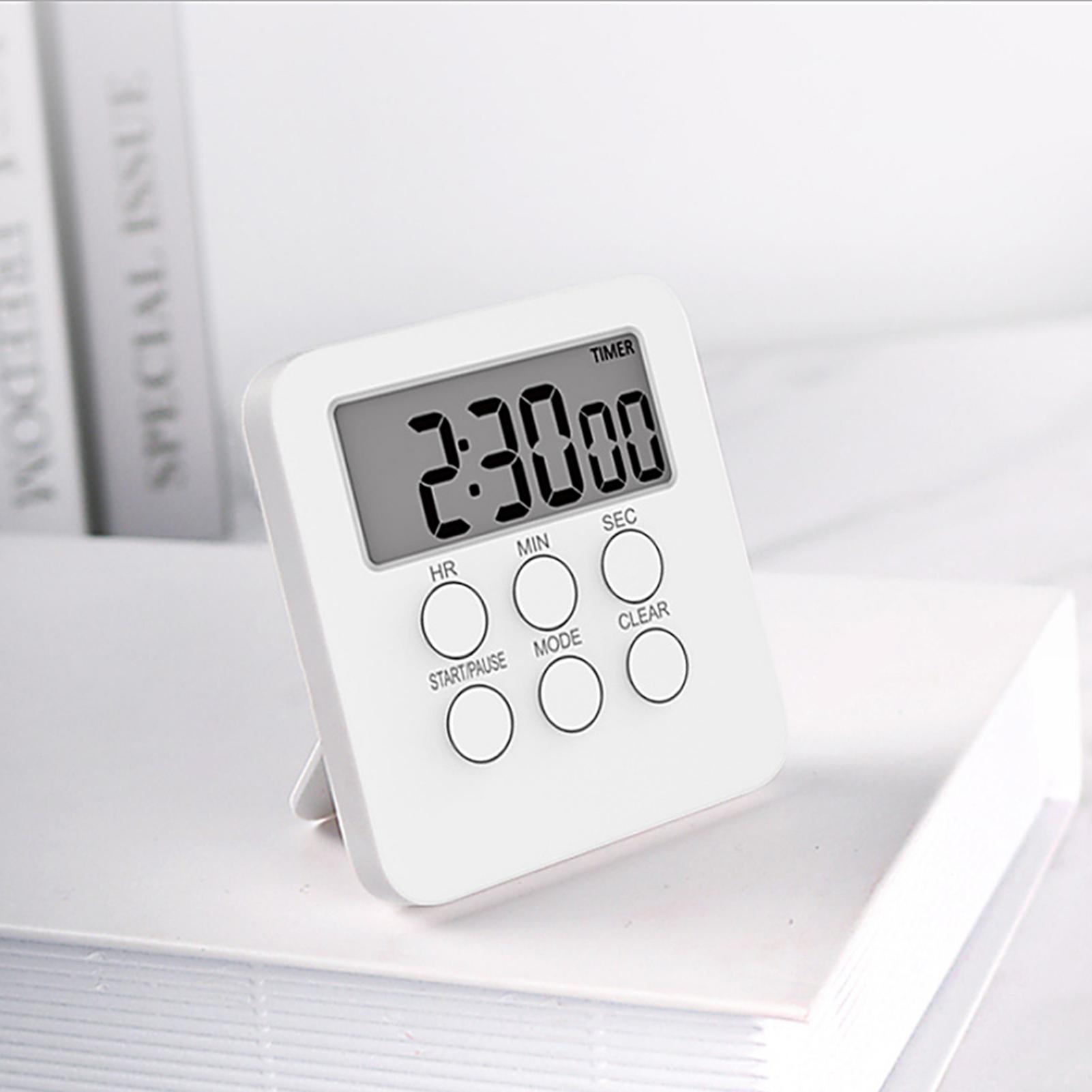 Đồng hồ hẹn giờ đếm ngược trong nấu ăn có chế độ tắt tiếng,màn hình LCD để học tập,thể thao,văn phòng