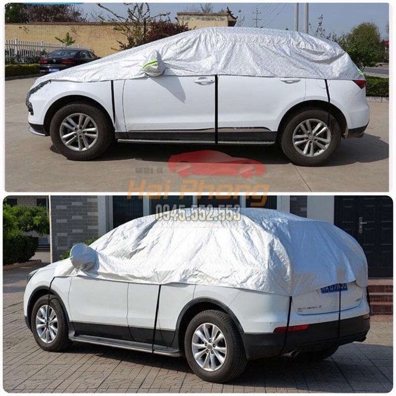 Bạt trùm phủ xe bán tải vải dù cao cấp - Bạt trùm xe bán tải 3 lớp tráng nhôm chống xước, chống nắng nóng, chống cháy